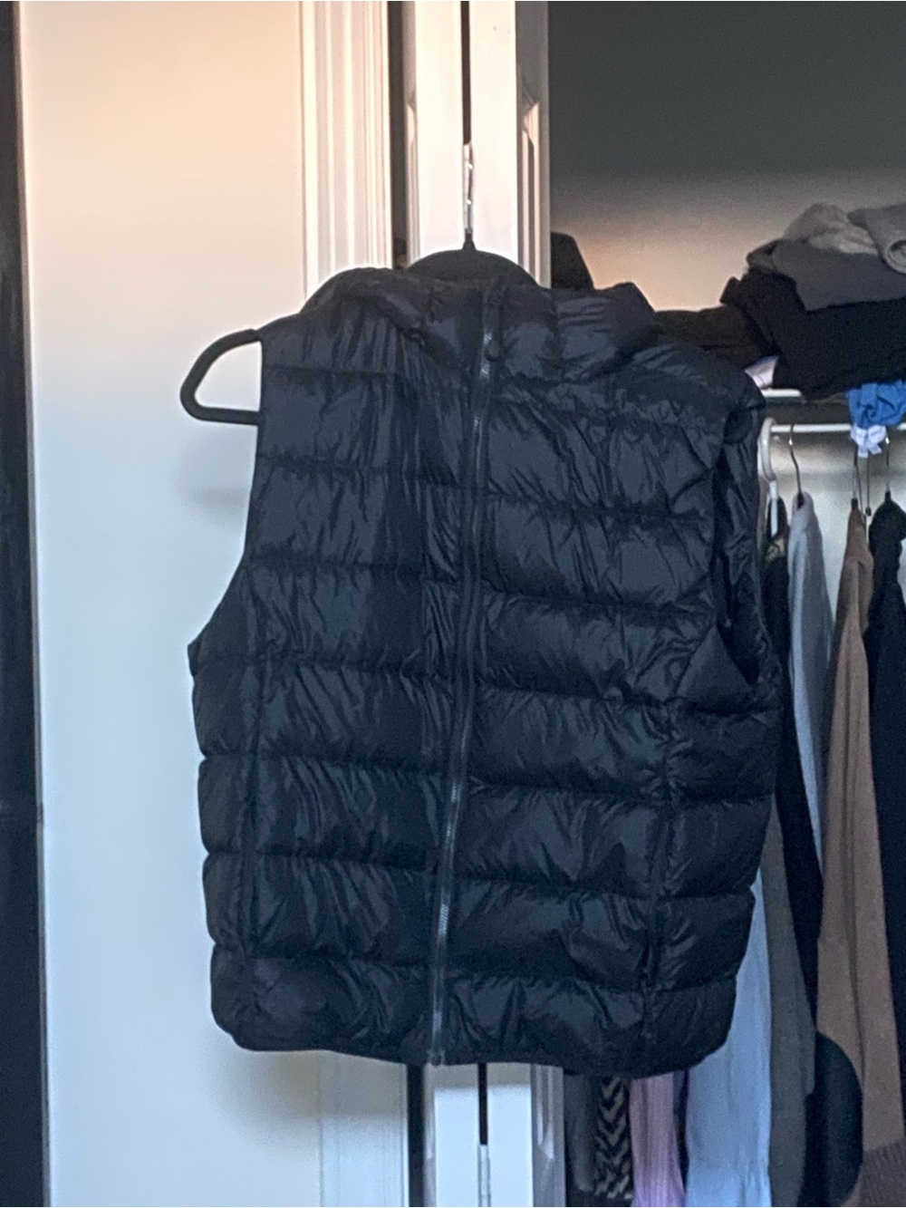 TNA Black Quilted Puffer Vest